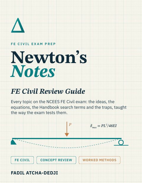 Preview cover of Newton’s Notes: FE Civil Review Guide